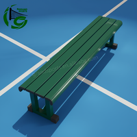 Banc de tennis personnalisable en alliage d'aluminium, 1,8 m et 1,5 m, pour terrains de sport, gymnases et aires de jeux extérieures – Vente chaude