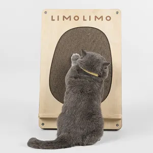 סגנון יפני מינימליסטי מסגרת תמונה עיצוב חתול שריטות לוח לוח עץ יכול להחליף גלי