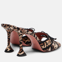 Mules à talons hauts personnalisables avec logo, bout ouvert, sexy, avec nœud, pour femme, sandales d'extérieur pour soirée, grandes tailles 34-46