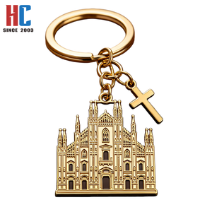 Llavero de Metal con Relieve 3D del <span class=keywords><strong>Duomo</strong></span> de Milán, Recuerdo de <span class=keywords><strong>Italia</strong></span>, Iglesia Gótica, Fabricado por una Empresa con 23 Años de Experiencia - Product Image 5