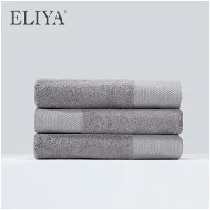 Free Sample 5 Star Luxury Hotel Spa Bath Collection Towels For Hotel Bath Hotel Supplies Towel Set Plain Design With Logo