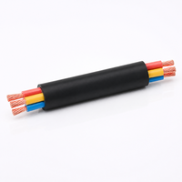 Kabel Distribusi Daya Industri Tembaga YJY 3 Inti 25mm2 35mm2 Berisolasi XLPE Selubung PE 0.6/1kV OEM ODM