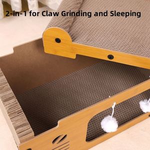 Eco-Friendly Large <strong>Cat</strong> <strong>Tree</strong> New Design Pressed Paper and Carton Scratching House for <strong>Cat</strong> Litter Needs - Product Image 3