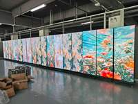 Display LED GOB P2.5 Autoportante Pieghevole e Componibile, Insegna Digitale LED Mobile per Sale Espositive e Centri Commerciali
