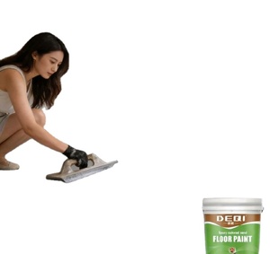 Bathroom Self-Leveling Epoxy <b>Floor</b> Paint Eco-Friendly Two-Component Liquid Sand Coating Application by <b>Brush</b> - Product Image 6