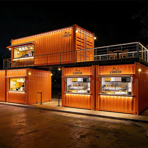 Bâtiment Modulaire Bicolore, Conception à Double Étage pour Divers Scénarios Commerciaux, Utopie Onirique dans la Ville - Product Image 6