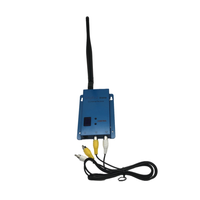 Kit de Transmisor y Receptor de Video de Largo Alcance de 1.5GHz y 1500mW, Sistema Inalámbrico Mini de 3000m para Cámaras CCTV, Helicópteros y FPV Metálico