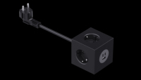 Multiprise intelligente multifonction standard européenne avec prise EU 16A, prise USB, 3 prises AC, charge rapide PD25W, rallonge