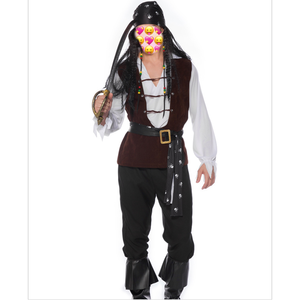 Disfraces de fiesta de Halloween de <span class=keywords><strong>Pirata</strong></span> para hombre <span class=keywords><strong>adulto</strong></span> de calidad 2017 - Product Image 3