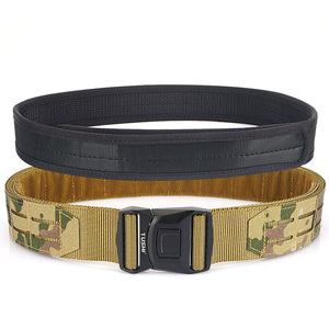 Cinturón Táctico Resistente <span class=keywords><strong>Tushi</strong></span> de 2 Pulgadas con Sistema Molle de Camuflaje y Hebilla Metálica de Liberación Rápida - Product Image 3