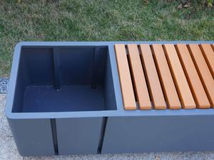 Combinación de Macetero y Banco para Exteriores, Moderno y Sencillo, para Jardín, Patio, Cama de Flores, Paisajismo, Personalizable - Product Image 5