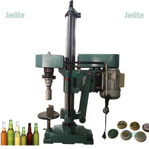 Bán tự động có ga uống bia chai thủy tinh kim loại vương miện Mũ máy đóng nắp - Product Image 4