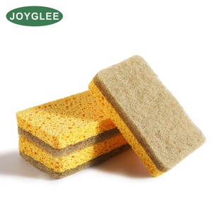 แผ่นล้างจานทำจากเยื่อไม้ธรรมชาติทำจากผ้าฝ้ายแบบไม่ติดน้ำมันทำความสะอาดจานในครัวได้ง่าย - Product Image 2