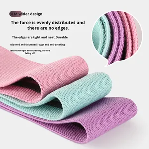 Cotton đàn hồi nặng sức đề kháng Yoga căng thẳng ban nhạc thiết lập tập thể dục hip vòng tròn dệt kim mông tập luyện kéo dài tập thể dục ban nhạc - Product Image 3