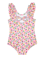 Maillot de bain une pièce dos nu style été pour bébés filles, tenue de plage pour enfants, protection UPF 50+, sans manches