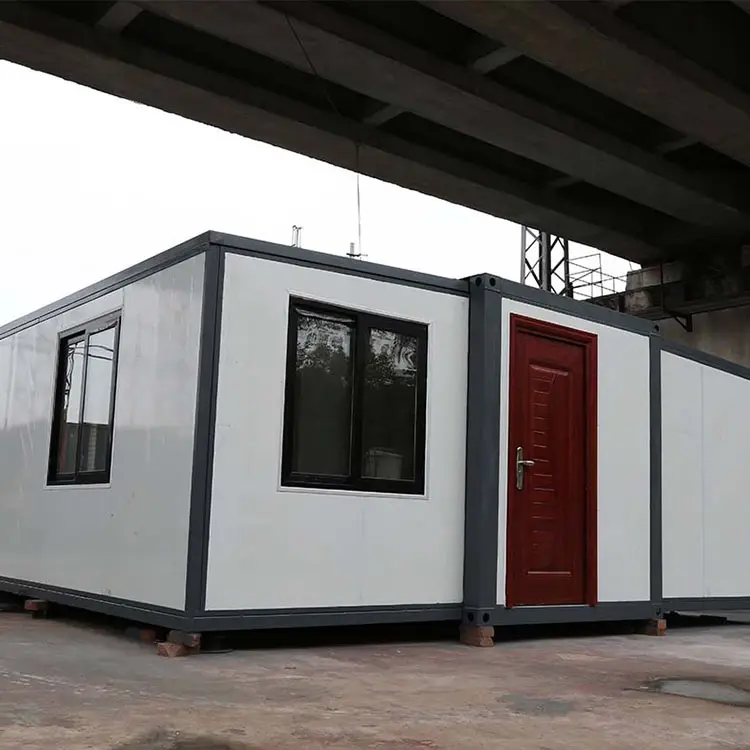 El portátil contiene casas de contenedores expandibles plegables prefabricadas de lujo de 40 pies y 20 pies modulares prefabricadas de 2 dormitorios