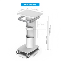 Chariot dentaire mobile moderne pour traitement de canaux radiculaires, double plateau de rangement, prix de gros pour hôpitaux