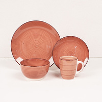 OEM ODM Service de vaisselle moderne en grès de 16 et 20 pièces à motifs exquis Ensemble d'assiettes et de bols en céramique blanche pour la cuisine et la décoration de mariage