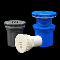 Raccord de fond en PVC pour aquarium, connecteur de drain, filtre à eau pour aquarium, bassin à poissons et étang (tailles 20mm-50mm)