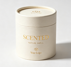 Envase de Tubo de Papel Redondo con Impresión de Logotipo, Caja Ecológica para Velas Aromáticas, Diseño Personalizable - Product Image 4