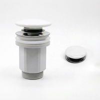 Bouchon de vidange universel en céramique multicolore avec joint pour lavabo – Pièce de rechange