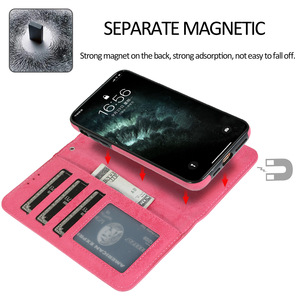 เคสแม่เหล็กสำหรับ <span class=keywords><strong>iPhone</strong></span> 17ที่ใส่บัตรเครดิตแบบแม่เหล็กหนังฝาพับแบบ2 in 1ที่ถอดออกได้สำหรับ <span class=keywords><strong>iPhone</strong></span> 16เคสใส่หนังสือ2 in 1 - Product Image 3