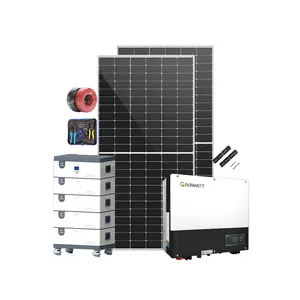 Sistema de energia solar híbrido fora da rede 10kw para sistema de painel fotovoltaico comercial doméstico 8kw 5kw 10kw 20kw sistema de armazenamento de energia