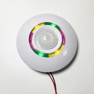 Détecteur de mouvement de plafond intérieur à 360 degrés infrarouge et micro-ondes double capteur fil alarme antivol sortie de signal de relais NC