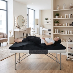 Topper Materasso <span class=keywords><strong>in</strong></span> Memory Foam Ondulato per Lettino Ciglia, Cuscinetto Massaggiante Personalizzato <span class=keywords><strong>in</strong></span> <span class=keywords><strong>Spugna</strong></span> per Salone di Bellezza, Tatuaggi, Spa, Estetista - Product Image 5