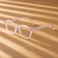 Lunettes rondes personnalisables en acétate pour enfants, confortables, anti-lumière bleue, montures optiques pour usage quotidien OEM/ODM