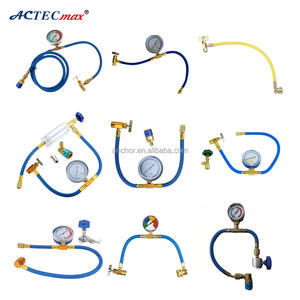 Kit de recharge de climatisation automobile AC.135.1319 avec adaptateur de valve de canette R134a 1/2" ACME RH femelle et coupleur basse pression - Product Image 4