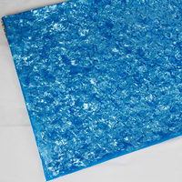Feuille de plastique en cellulose bleu ciel personnalisée à motif de perle de coquille de 0.17 à 5mm d'épaisseur