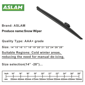 ใบปัดน้ำฝนคุณภาพพรีเมียมสำหรับฤดูหนาว ยี่ห้อ ASLAM Factory รุ่นขายดีที่สุด ป้องกันหิมะและลม OEM ขายดีที่สุด - Product Image 5