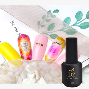 DZ Blooming immergere senza etichetta Gel per unghie UV resina inchiostro LED Gel smalto in bottiglia trasparente modello artistico in marmo con rivestimento di Base - Product Image 5