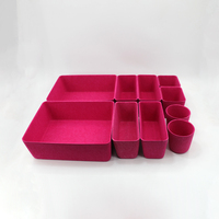 Panier de rangement multifonctionnel en feutre à ouverture supérieure pour jouets, bac de rangement en feutre pour organisateur de tiroir de placard