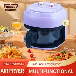 Freidora <span class=keywords><strong>de</strong></span> <span class=keywords><strong>Aire</strong></span> <span class=keywords><strong>sin</strong></span> Aceite, Saludable, Multifuncional, con Control Mecánico Automático, Horno Eléctrico <span class=keywords><strong>de</strong></span> Convección <span class=keywords><strong>de</strong></span> <span class=keywords><strong>Aire</strong></span> Caliente, 1200W, Pequeño - Product Image 4