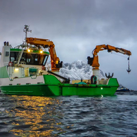 Grue de pont hydraulique robuste Watsond certifiée CCS ABS pour tous types de navires commerciaux