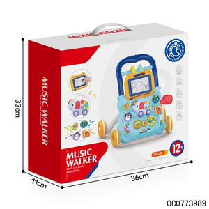 Andador <span class=keywords><strong>de</strong></span> bebé <span class=keywords><strong>de</strong></span> alta calidad con ruedas, juguete <span class=keywords><strong>para</strong></span> aprender a caminar, con música y tablero <span class=keywords><strong>de</strong></span> dibujo - Product Image 6