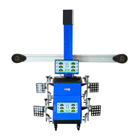 Machine d'alignement de roues 3D pour voitures, deux moniteurs, certifiée CE ISO, alimentation multi-tension, garantie 12 mois - Alignement de roues pour garage