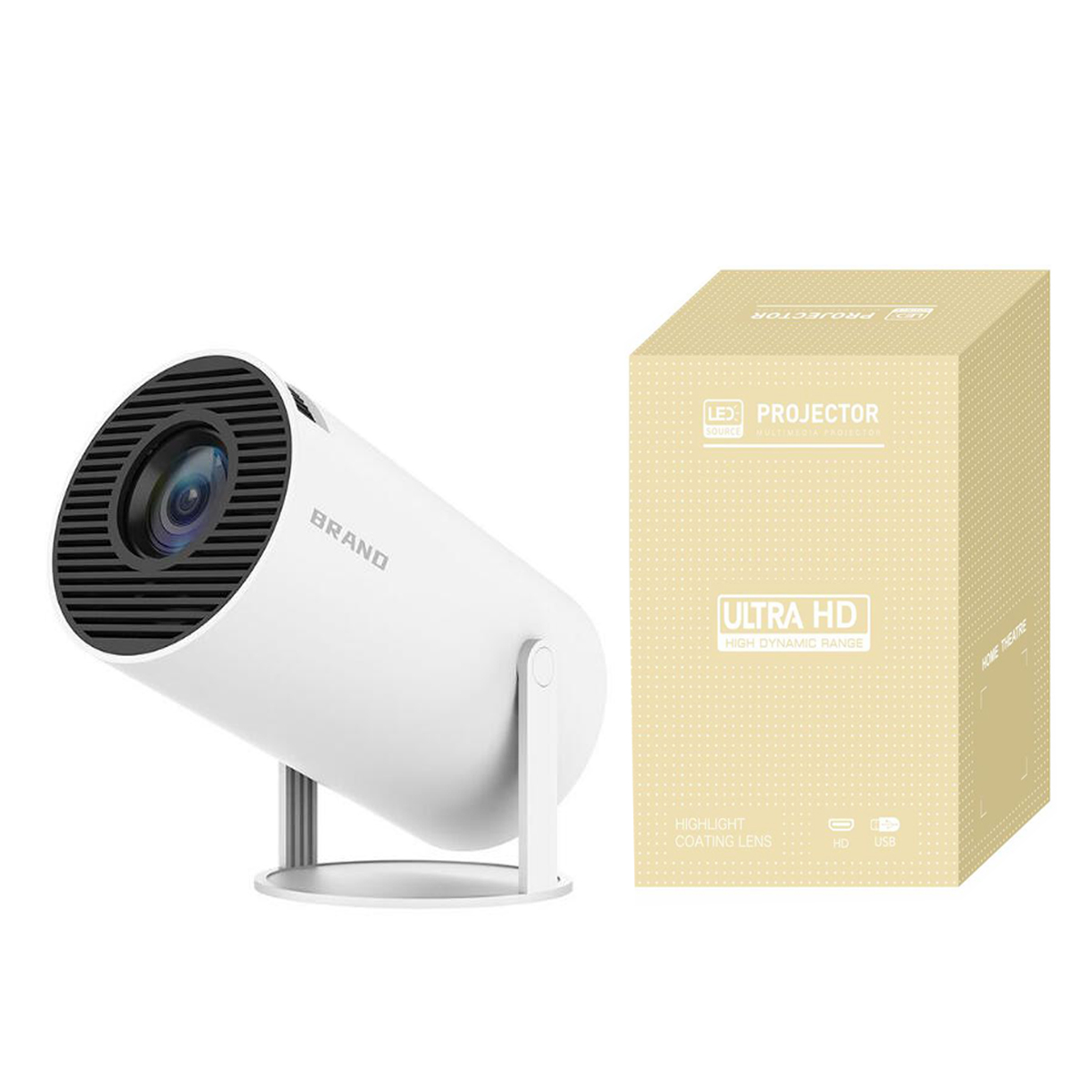 HY300 Projector - Portable 4K Android for Business & Education