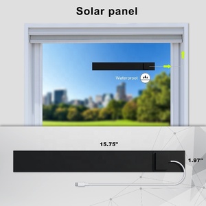Motorized Skylight Honeycomb Blinds Solar Charge 100%Blackout Cellular <strong>Shades</strong> Remote Control Blinds for Roof Skylight <strong>Window</strong> - Product Image 4