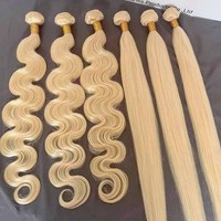 Vente en gros 40 pouces de long Extension de cheveux vietnamiens bruts Blonde 613 paquets de cheveux humains os droit 613 paquets de cheveux vierges vendeur