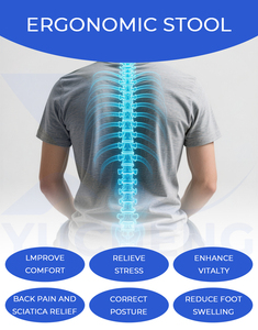 Poltrone per Medici con Rotazione a 360 Gradi, Braccioli e Poggiapiedi ad Anello per Cliniche Mediche e Laboratori Dentistici - Product Image 6