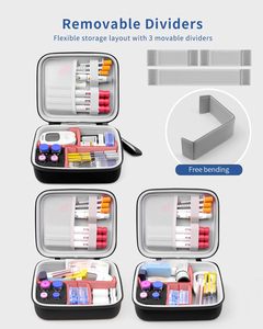Étui de voyage rigide en EVA, organiseur portable pour diabétiques, kit de bandelettes de test de glycémie, stylos à insuline, flacons - Product Image 3