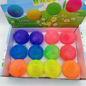 HAPU TPR 6.5cm Transparent Color Grass <b>Ball</b> Uneven Friction <b>Massage</b> Soft Toy Game Flash Outdoor Pet Practice Visual Tracking - Product Image 4
