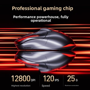 INPHIC Kabellose Maus für 2,4G Drei-Modus-Gaming Kabelgebunden Wiederaufladbar Hintergrundbeleuchtung Ergonomisch 3-Tasten Kreativ Büro Schnell und Leistungsstark - Product Image 3