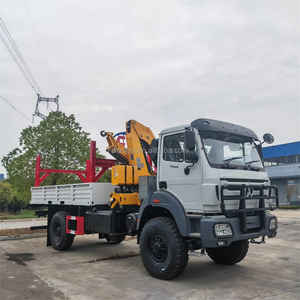 Beiben 4X4 8 tonnes <span class=keywords><strong>camion</strong></span> spécial Van lourd boîte à <span class=keywords><strong>benne</strong></span> basculante 15 tonnes 12 tonnes <span class=keywords><strong>grue</strong></span> montée sur <span class=keywords><strong>camion</strong></span> à flèche articulée avec flèche pliante de 14 tonnes - Product Image 5