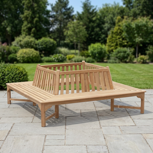 Banc d'extérieur carré en teck 2,2 m, résistant à l'eau, durable, minimaliste, moderne, pour 4 personnes, mobilier de patio, hôtel INDOTEAK OUT02 - Product Image 4