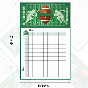 Football Game Scoreboard 100 Grid Water Resistant Sports Party Decor <b>Poster</b> - Product Image 5