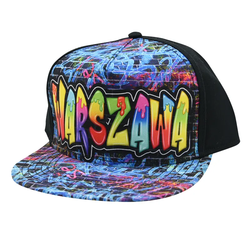 Colorful snapback caps popular hats custom embroidery hiphop cap